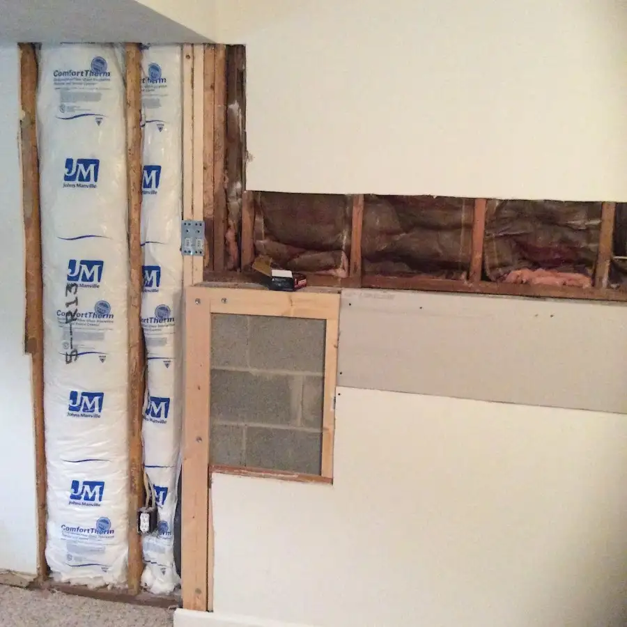 Wall insulation replacement during Contents Cleaning & Restoration in Rock Island